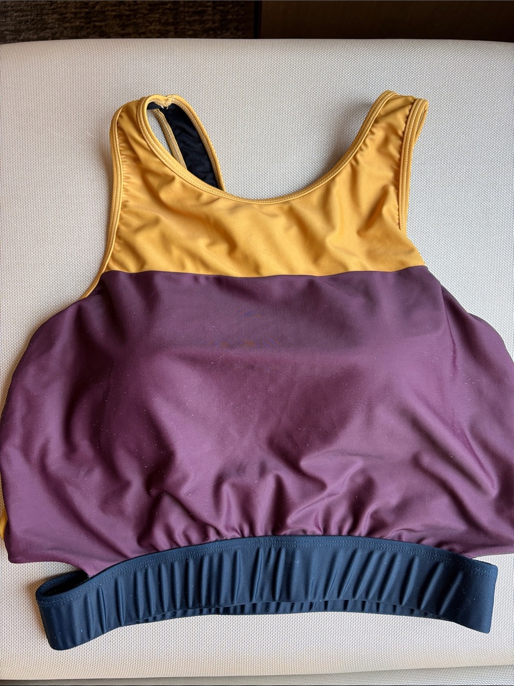 Nani swimwear  cropped swim bikini top - Mustard & Plum